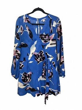 Dalia Collection Light Blue Long Sleeved Romper